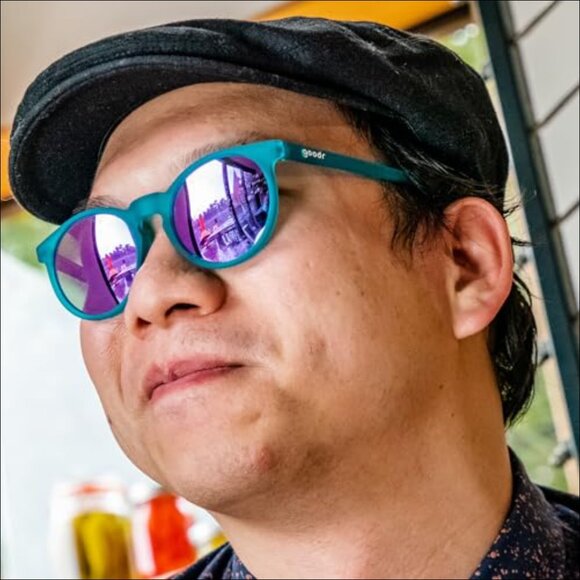 Polarized Round Sunglasses, No Slip No Bounce, Plastic Frames main image 4